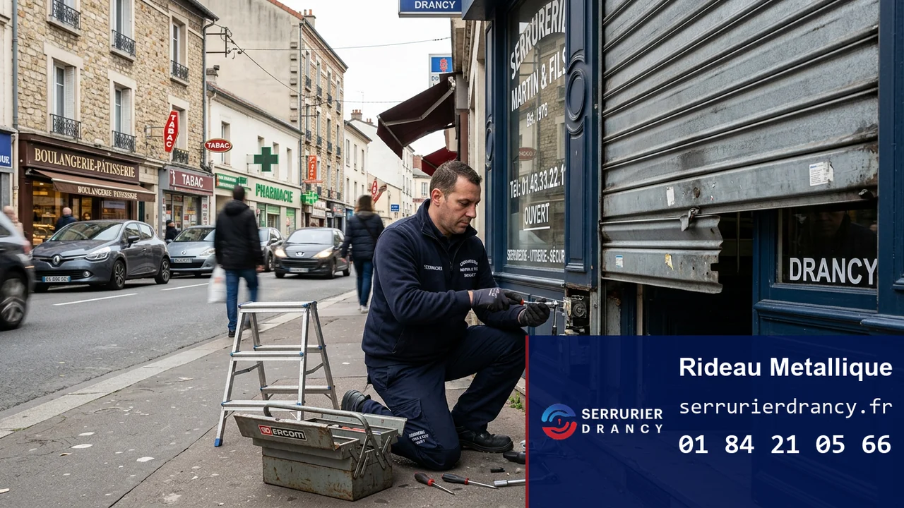 Rideau métallique en panne à Drancy : causes, dépannage et prix